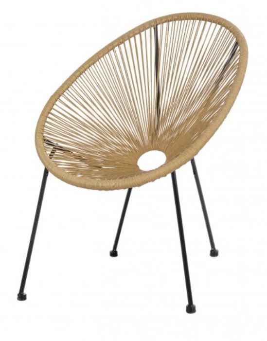 poltrona effetto bamboo