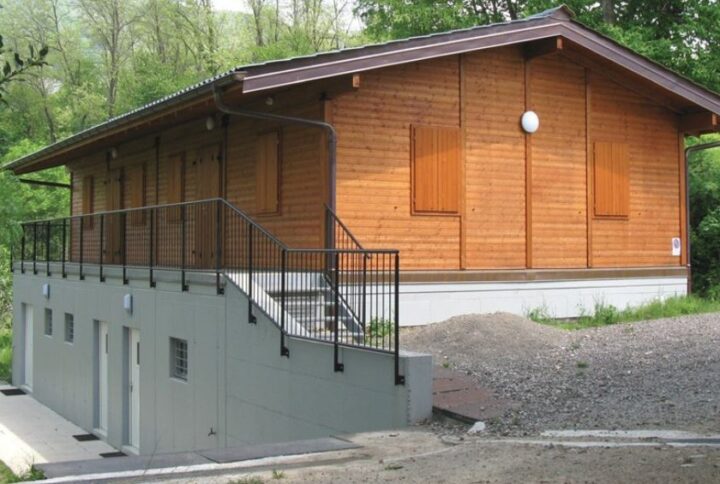 casa in legno e cemento 2 piani