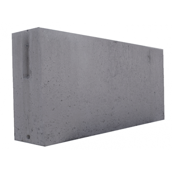 CORDOLO CICLABILE PIENO VIBR. 100x20xH50