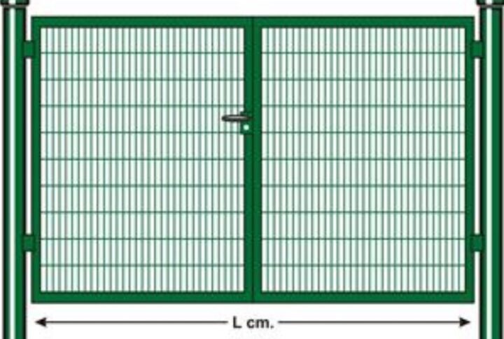 CANCELLO CARRABILE VERDE ANTA DOPPIA